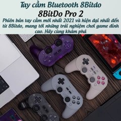 Tay cầm chơi game 8Bitdo Pro 2 cho Nintendo Switch, Windows, Mac, Điện thoại