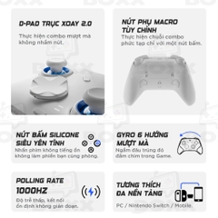 Tay Cầm Flydigi Direwolf 4 Polling Rate 1000Hz, Hall Effect, Joystick Tùy Chỉnh Lực cho Nintendo Switch, PC, Laptop