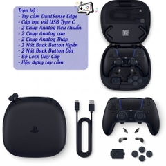 Bộ phụ kiện và hộp đựng tay cầm PS5 DualSense Edge Midnight Black