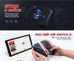 Mobapad M12 HD Nintendo Switch 2 hỗ trợ HD Rumble và NFC Amiibo.