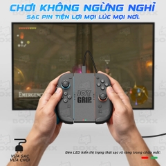 Grip Sạc JoyCon Nintendo Switch 2 Skull & Co. JoyGrip Pro màu Black