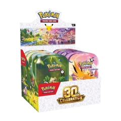 Pokémon 30th Celebration Mini Tin – thiết kế Pokémon trên hộp kim loại
