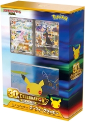 Pokemon TCG 30th Celebration Japanese Premium Deck Set Espeon & Umbreon mặt trước hộp