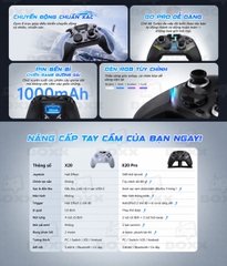Banner tay cầm EasySMX X20 Pro Wireless Gaming Controller với màn hình Smart Display