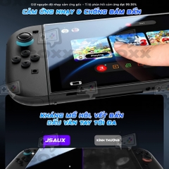 Kính cường lực JSAUX Obsidian AR Nintendo Switch 2 công nghệ chống chói quang học