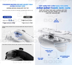 Tay cầm Aolion J30 Nintendo Switch 2 màu trắng tím chính hãng