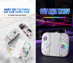 Tay cầm Aolion J30 Nintendo Switch 2 mặt sau và phụ kiện