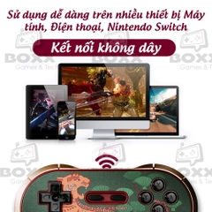 Tay cầm chơi game bluetooth 8Bitdo N30 Pro 2 dùng cho Nintendo Switch, Máy Tính, Điện Thoại