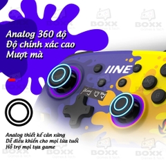 Tay cầm Nintendo Switch IINE Splatoon 3 hỗ trợ NFC, Turbo, Gyro