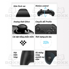 Tay cầm chơi game cho Nintendo Switch 8Bitdo Ultimate Bluetooth Controller kèm dock sạc