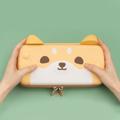 Túi đựng máy Nintendo Switch Oled, V1, V2 chính hãng GeekShare Chó Shiba