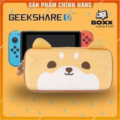 Túi đựng máy Nintendo Switch Oled, V1, V2 chính hãng GeekShare Chó Shiba