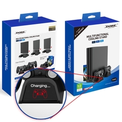 Đế tản nhiệt cho máy PS4 Slim/Pro All in One, chân đế đứng làm mát cho máy PS4 chính hãng Dobe