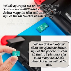 Thẻ Nhớ cho máy Nintendo Switch 256GB Chính Hãng Sandisk