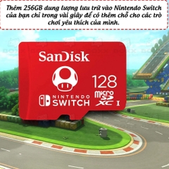 Thẻ Nhớ cho máy Nintendo Switch 256GB Chính Hãng Sandisk