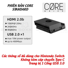 Dock chính hãng Skull & Co Jumpgate cho Nintendo Switch OLED, Nintendo Switch
