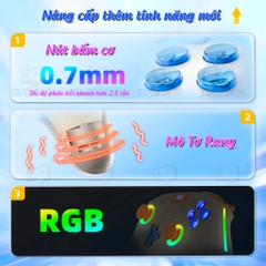 Tay cầm chơi game IINE Aurora Wireless Mechanical Pro Controller cho Nintendo Switch
