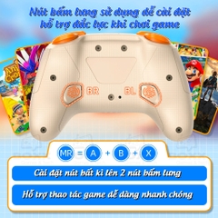 Tay cầm chơi game IINE Aurora Wireless nút bấm cơ cho Nintendo Switch