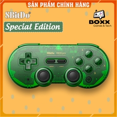 Tay cầm chơi game bluetooth 8Bitdo SN30 Pro Jade Green - Dùng cho Nintendo Switch, Windows, Điện Thoại