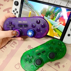 Tay cầm chơi game bluetooth 8Bitdo SN30 Pro Crystal Purple -  Nintendo Switch, Windows, Điện Thoại