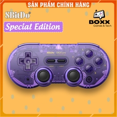 Tay cầm chơi game bluetooth 8Bitdo SN30 Pro Crystal Purple -  Nintendo Switch, Windows, Điện Thoại