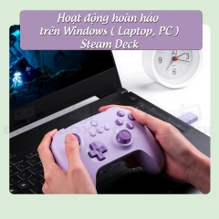 Tay cầm 8BitDo Ultimate C 2.4G Wireless Controller kèm USB Receiver cho Laptop, PC, Steam Deck