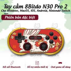 Tay cầm chơi game 8Bitdo N30 Pro 2 Year Of The Rabbit cho Nintendo Switch, Máy Tính, Điện Thoại