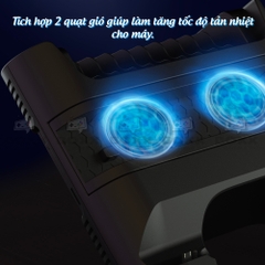 Đế tản nhiệt cho máy PS4 Slim/Pro kèm dock sạc tay cầm, đế đứng làm mát cho máy PS4