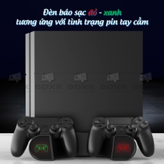 Đế tản nhiệt cho máy PS4 Slim/Pro kèm dock sạc tay cầm, đế đứng làm mát cho máy PS4