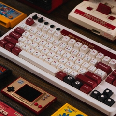 Bàn Phím Cơ 8BitDo Retro Mechanical Keyboard có Bluetooth/2.4G/USB-C, Hot Swap, Aluminum Plate