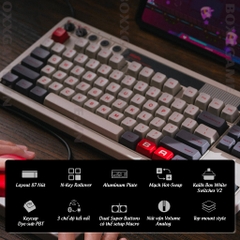 Bàn Phím Cơ 8BitDo Retro Mechanical Keyboard có Bluetooth/2.4G/USB-C, Hot Swap, Aluminum Plate