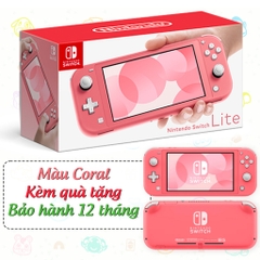 Máy chơi game Nintendo Switch Lite Màu Coral, bảo hành 12 tháng kèm quà tặng
