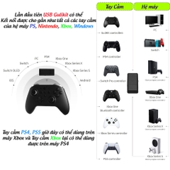 USB Goku Wireless Adapter GuliKit Dùng cho tay cầm GuliKit, Xbox One S, Xbox Series X, PS4, PS5