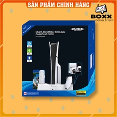 Đế tản nhiệt cho máy PS5 kèm dock sạc tay cầm, đế đứng làm mát cho máy PS5