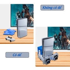 Đế tản nhiệt cho máy PS5 kèm dock sạc tay cầm, đế đứng làm mát cho máy PS5