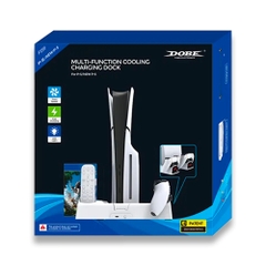 Đế tản nhiệt cho máy PS5 kèm dock sạc tay cầm, đế đứng làm mát cho máy PS5