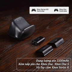 Dock sạc cho tay cầm Xbox One s, Xbox Series x kèm dock và pin chính hãng 8Bitdo, 8BitDo Charging Dock