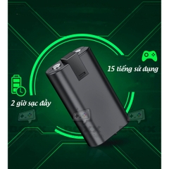 Pin sạc cho tay cầm Xbox One S, Xbox Series X bộ 2 viên pin 800mAh kèm dock sạc chính hãng Dobe
