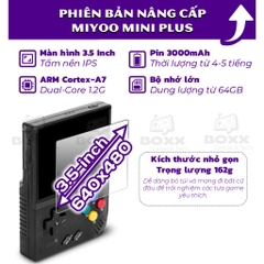 Máy chơi game cầm tay Miyoo Mini Plus Game Retro điện tử cổ điển NES, SNES, SFC, PSP, PS1, GB, NDS, N64