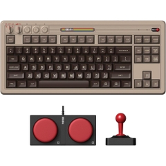 Bàn Phím Cơ 8BitDo Retro Mechanical Keyboard có Bluetooth/2.4G/USB-C, Hot Swap, Aluminum Plate