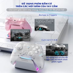 Tay cầm MACHENIKE G5 Pro Max Phím cơ, Analog Hall Effect, Macro kèm Dock Sạc cho Nintendo Switch, PC, Laptop, Steam Deck