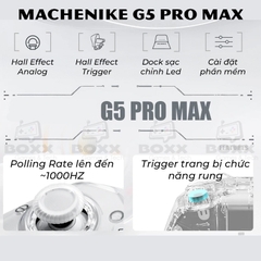 Tay cầm MACHENIKE G5 Pro Max Phím cơ, Analog Hall Effect, Macro kèm Dock Sạc cho Nintendo Switch, PC, Laptop, Steam Deck