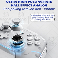 Tay cầm MACHENIKE G5 Pro Max Phím cơ, Analog Hall Effect, Macro kèm Dock Sạc cho Nintendo Switch, PC, Laptop, Steam Deck