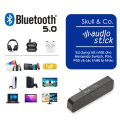Skull & Co AudioStick Bluetooth 5.0 hỗ trợ kết nối tai nghe không dây, loa bluetooth cho máy PS4, PS5, Nintendo Switch