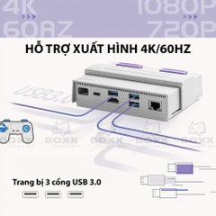 Dock xuất hình HDMI 7 In 1 Docking Station cho Steam Deck, AYANEO, ROG Ally chính hãng Gulikit