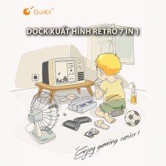 Dock xuất hình HDMI 7 In 1 Docking Station cho Steam Deck, AYANEO, ROG Ally chính hãng Gulikit