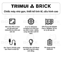 Máy chơi game cầm tay Trimui Brick Game Retro điện tử cổ điển NES, SNES, SFC, PSP, PS1, GB, NDS, N64