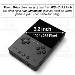 Máy chơi game cầm tay Trimui Brick Game Retro điện tử cổ điển NES, SNES, SFC, PSP, PS1, GB, NDS, N64