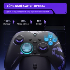Tay Cầm Thunderobot G80 kèm Dock Sạc, Phím cơ, Polling Rate 1000Hz cho PC, Laptop, Steam Deck
