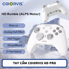 Tay Cầm COIORVIS Pro HD phím cơ, Hall Effect, Gyro, HD Rumble cho PC, Laptop, Nintendo Switch